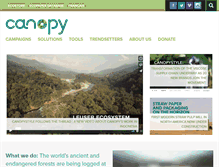 Tablet Screenshot of canopyplanet.org